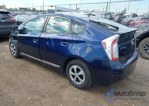 2012 Toyota Prius Two из США, поврежденный, VIN JTDKN3DU6C0335776